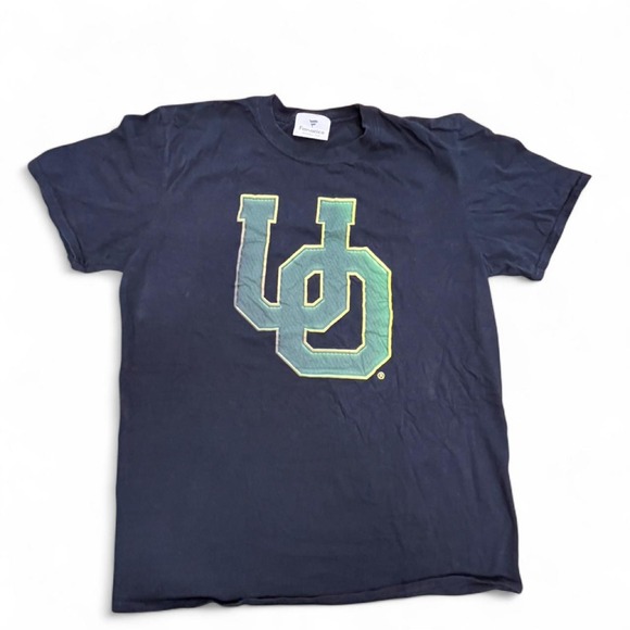 Other - Oregon Ducks Retro Interlocking UO Logo T-Shirt Black Fits M/L